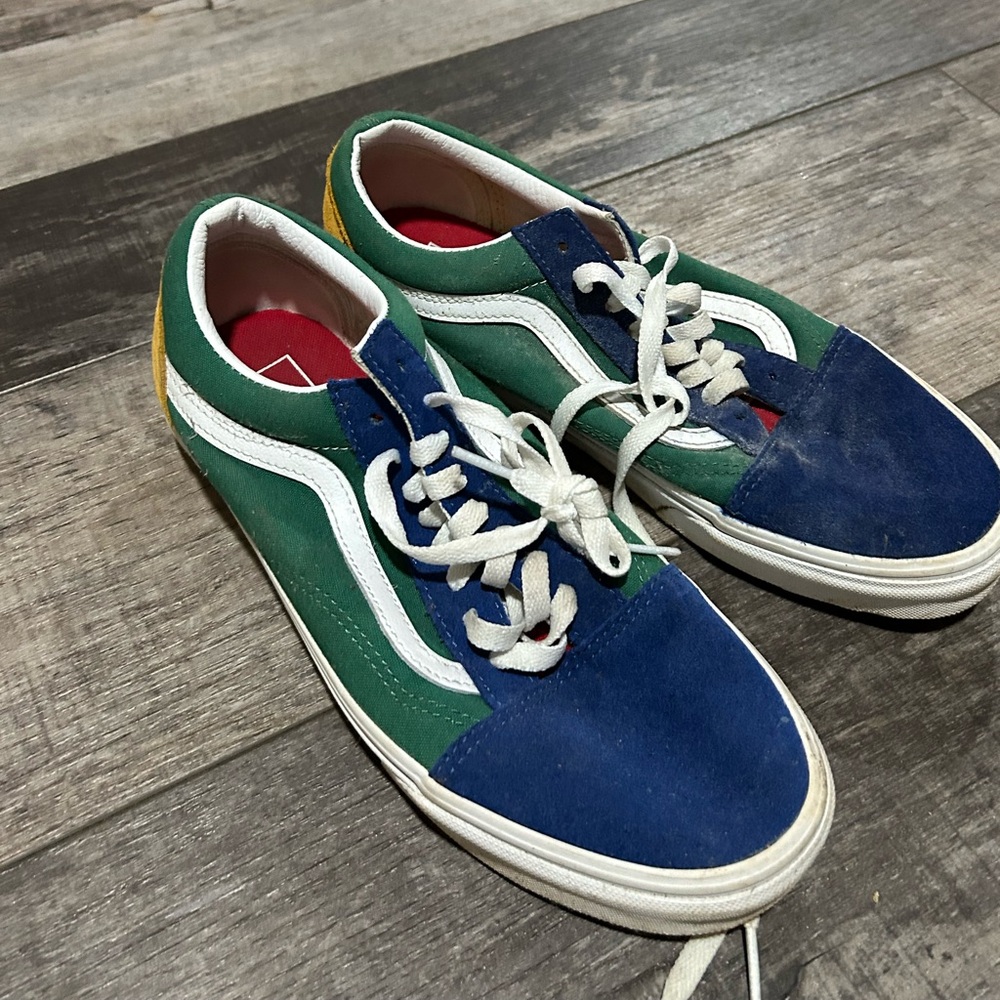 Vans Blue and Green Men's Sneakers